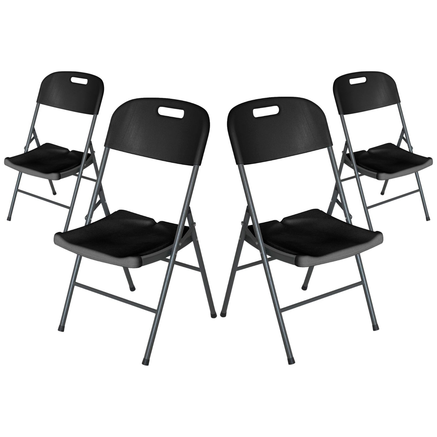 Pack 4 Sillas Plegables con Asa 47x58x87cm Thinia Home Sillas Plegables 1